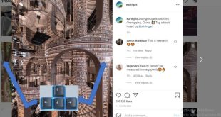 cara swipe di ig pc