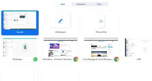 cara share screen aplikasi zoom