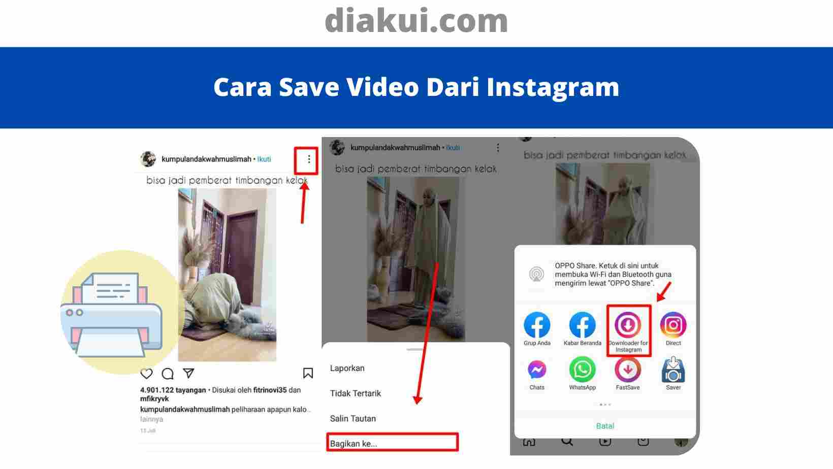 Cara Save Video Dari Instagram