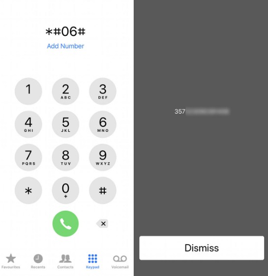 Metode 1 - Cek imei iPhone menggunakan kode dial
