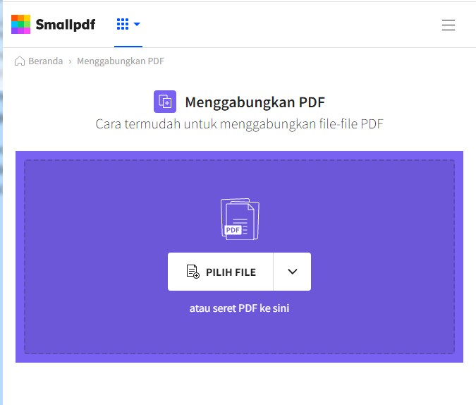 Cara Menggabungkan File Pdf di Android Tanpa Aplikasi Menggunakan SmallPDF