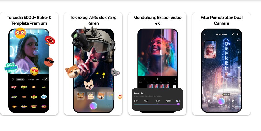 FilmoraGo - Aplikasi Edit Video Android Offline Terbaik