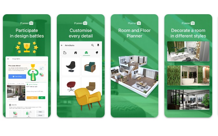 Planner 5D - aplikasi desain rumah android offline yang mudah digunakan