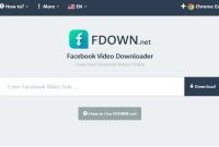 Cara Unduh Video Facebook Lite Menggunakan Web FBDown