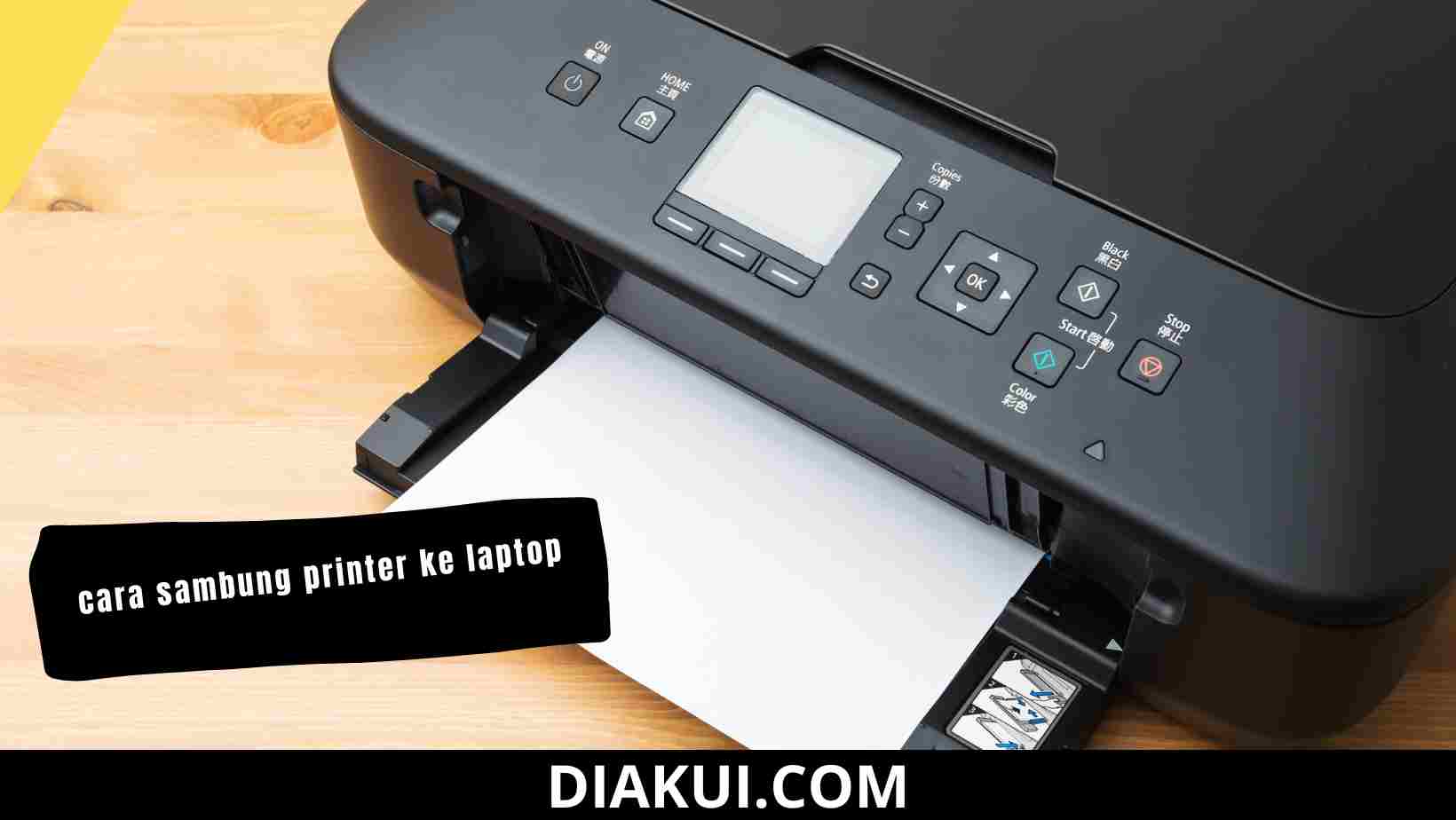 cara sambung printer ke laptop
